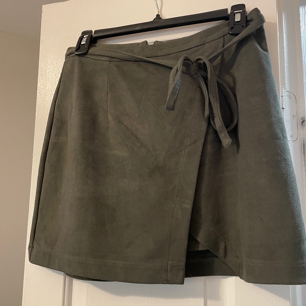 Faux- Suede Skirt